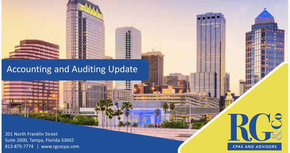 Accounting and Auditing Update Tampa Bay CPAS