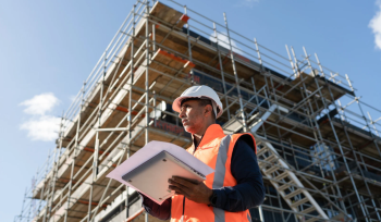 Construction owner at a jobsite
